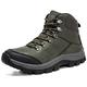 VOSMII Sneakers Men Hiking Shoes Winter Leather Outdoor Sneaker Men Ankle Boots Trekking Waterproof Mountaineer Climbing Sneakers (Color : Gray, Size : 8.5 UK)