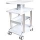 Modern Cart Portable Silver Rolling Utility Carts, Small Bubble on Wheels Salon Beauty Trolley with Casters, 50Kg Load,