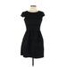 Elle Casual Dress - Sheath: Black Solid Dresses - Women's Size 10