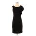 Banana Republic Casual Dress - Bodycon: Black Solid Dresses - Women's Size 0 Petite