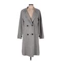 Carly Jean Trenchcoat: Gray Jackets & Outerwear - Women's Size Medium