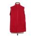 Lands' End Vest: Red Jackets & Outerwear - Women's Size Large