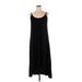 Nicole Miller New York Casual Dress - Slip dress: Black Solid Dresses - Women's Size X-Large