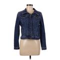 Ann Taylor LOFT Denim Jacket: Blue Jackets & Outerwear - Women's Size Medium