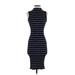 Amour Vert Casual Dress - Sheath: Blue Stripes Dresses - Women's Size X-Small