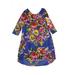 A.T.U.N. Dress: Blue Floral Motif Skirts & Dresses - Kids Girl's Size 8