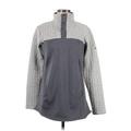 Columbia Track Jacket: Gray Checkered/Gingham Jackets & Outerwear - Women's Size Medium