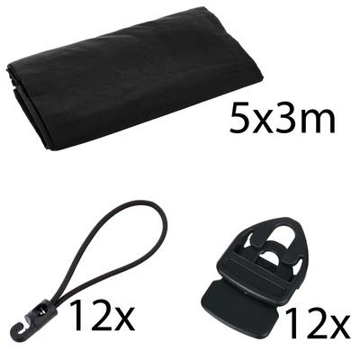 Stageworx Deco Curtain BK 5x3m Bundle