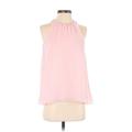 Vince Camuto Sleeveless Blouse: Pink Tops - Women's Size X-Small