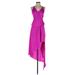 Adelyn Rae Cocktail Dress - High/Low: Purple Dresses - New - Women's Size Small