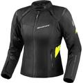 SHIMA Rush 2.0 waterproof Ladies Motorcycle Textile Jacket, black-yellow, Size L for Women