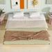 King Size Floating Bed with LED Lights Underneath,Modern King Size Low Profile Platform Bed with LED Lights