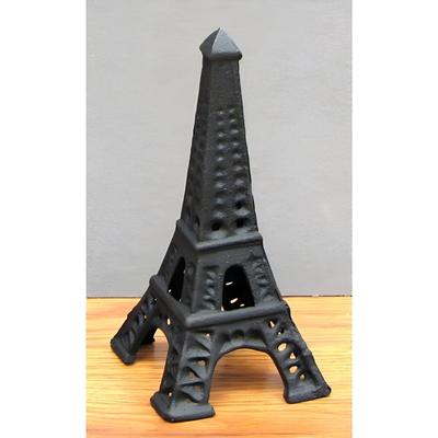 Cast Iron Eiffel Tower Paperweight Elegant Desk Décor Replica for Home or Office - 2 7/8"W x 6"H