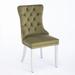 Modern, High-end Tufted Solid Wood Contemporary Velvet Upholstered Dining Chair Set of 2