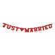 Buchstaben-Girlanden `Just Married`