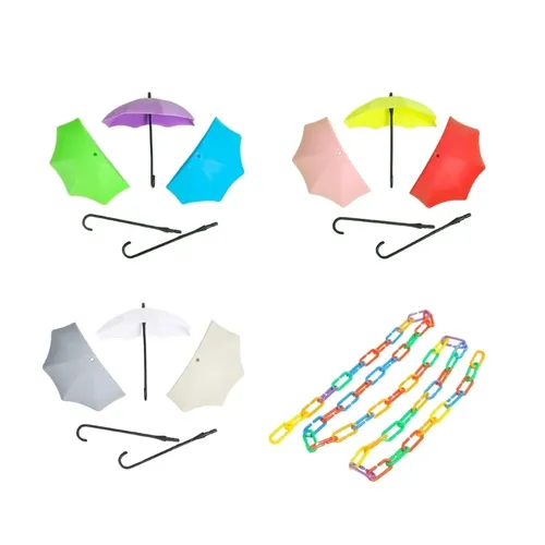 3Pcs Zucker Segelflugzeug Spielzeug Fliegen Ausbildung Regenschirm Form Springen Plattform 4 9 ft