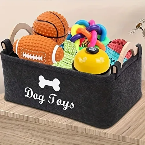 Filz Hundes pielzeug Aufbewahrung skorb Brust Organizer-Haustier Spielzeug kiste zum Organisieren