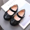 Retro Lederschuhe im britischen Stil für Kinder Mädchen rutsch feste weiche Sohle lässige Lederschuhe für Baby Prinzessin elegante Blumen schuhe