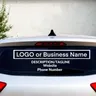 Decalcomania del finestrino dell'auto aziendale personalizzata adesivo per auto con Logo aziendale