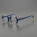 Cadre de lunettes rond en écaille de tortue fait à la main pour hommes et femmes lunettes de