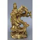 Statue de bouddha Dragon kwan-yin en laiton pur Temple bouddhiste de chine déesse GuanYin