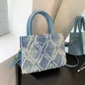 Sac messager en denim pour femme sacs à main pour femme sac à bandoulière pour femme unique