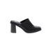 Yellow Box Mule/Clog: Black Solid Shoes - Women's Size 8