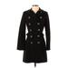 White House Black Market Trenchcoat: Black Jackets & Outerwear - Women's Size 2X-Small