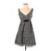 an original MILLY of New York Casual Dress - A-Line: Gray Acid Wash Print Dresses - Women's Size 2