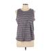 Sonoma Goods for Life Tank Top Gray Halter Tops - Women's Size Large