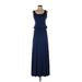 Patty Boutik Casual Dress - DropWaist: Blue Dresses - Women's Size Small