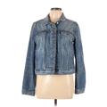 Ann Taylor LOFT Denim Jacket: Blue Jackets & Outerwear - Women's Size Large