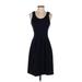 J.Crew Casual Dress - A-Line: Blue Solid Dresses - Women's Size 0