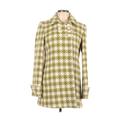 J.Crew Factory Store Wool Coat: Green Houndstooth Jackets & Outerwear - Women's Size 10