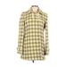 J.Crew Factory Store Wool Coat: Green Houndstooth Jackets & Outerwear - Women's Size 10
