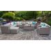 Florence 12 Piece Outdoor Wicker Patio Furniture Set 12b in Grey - TK Classics Florence-12B-Grey