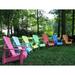 Dovecove Waveside Solid Wood Adirondack Chair Wood in Brown | 36 H x 31 W x 27 D in | Wayfair 188FC47B42064490804D1ADBD63AAAF0