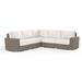 Birch Lane™ Kiona Patio Sectional w/ SunbCushions Wicker/Rattan/Sunbrella® Fabric Included in Brown | Wayfair 01597BB4BFEE43C18A281C12B892DCBD