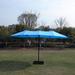 Arlmont & Co. Steaven 181" General Item Umbrella w/ Crank Lift Counter Weights Included | 97 H x 181 W x 108 D in | Wayfair