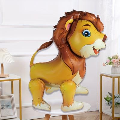 1pc, Cute Lion Shaped Balloon, Party Scene Setup Animals Cute Lions Assembled Aluminum Film Balloons, Birthday Gift, Christmas Gift, Party Decor Supplies