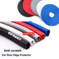 1pc 5m/196.85inch Car Door Protector Edge Scratch Strip Guard Trim Automobile Door Anti Collision Protection With Steel Car-styling