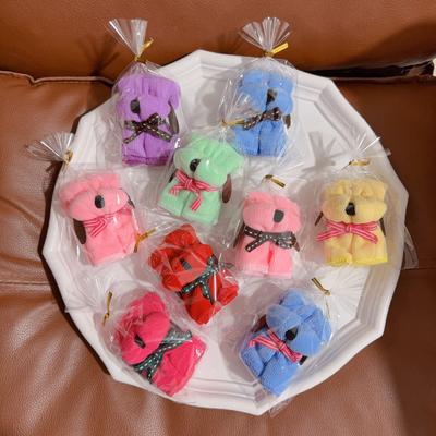 TEMU 3pcs Cute Puppy Towels, Bridesmaid Present, Birthday Present, Holiday Shop, Celebration Event, Party, Small Present, Plush Towels, Cake Present Image