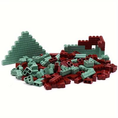 120pcs/lot Classic Bulk Bricks, Diy Building Blocks Educational Toy, Compatible With 15533, 98283 Wall Bricks, 1x2 1x4 Accessories, Wall Blocks Gift