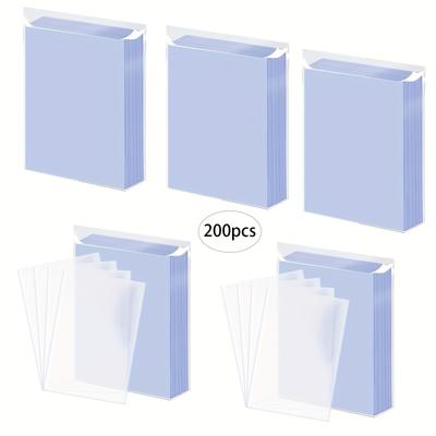200pcs Transparent Card Sleeves, Suitable For Traditional Collectible Card Games, Soft And Transparent Card Protection Sleeves