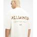 Underground Oversized Crew Neck T-shirt, - White - AllSaints T-Shirts