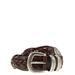Braided Calfskin Belt With Detailed Buckle And Tip - Brown - Brunello Cucinelli Belts