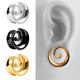 2pcs Spiral Saddle Ear Plugs Set 316 Stainless Steel Ear Gauges Hypoallergenic Earrings Expander Stretcher Ear Piercing Jewelry Set