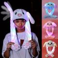 Led Glowing Plush Moving Rabbit Hat, Funny Glowing And Ear Moving Bunny Hat Cap, For Girls And Women, Halloween Cosplay, Christmas Party, Thanksgiving Party, Birthday Gift