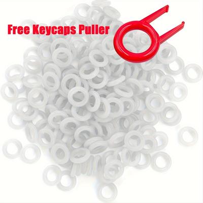 TEMU 150pcs Clear -ring Keycap Dampeners For - Waterproof For Switch Noise Reducer, For Switch Dampeners, Damper, Musical Instrument Theme