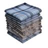9pcs Cotton Handkerchief Retro Man's Handkerchief 14.9 Inches, Ideal Choice For Gifts